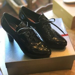 Prada Calzature Donna, black heeled shoes, 39.5